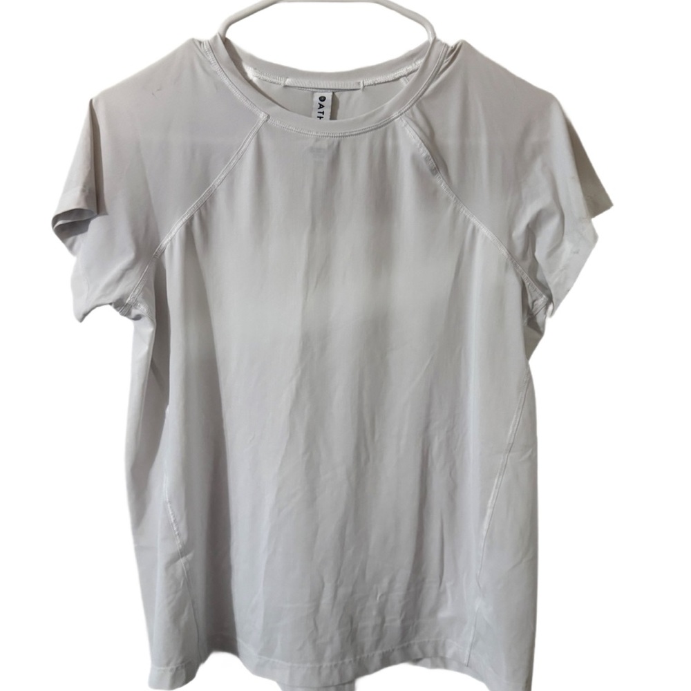 Athleta White Short Sleeve Tee